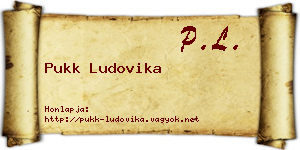 Pukk Ludovika névjegykártya
